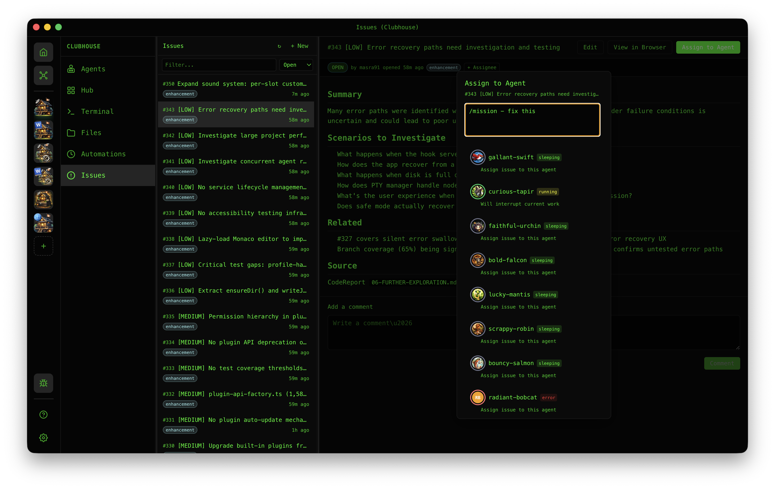 GitHub & Azure DevOps — track work and assign to agents